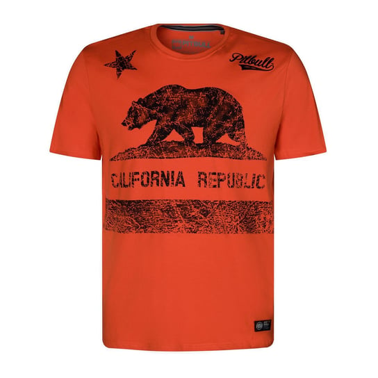 T-shirt męski Pitbull California pomarańczowy 216011440002 L Pitbull West Coast