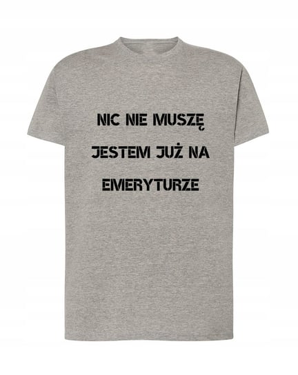 T-Shirt męski śmieszny nadruk emeryt r.XXL Inna marka