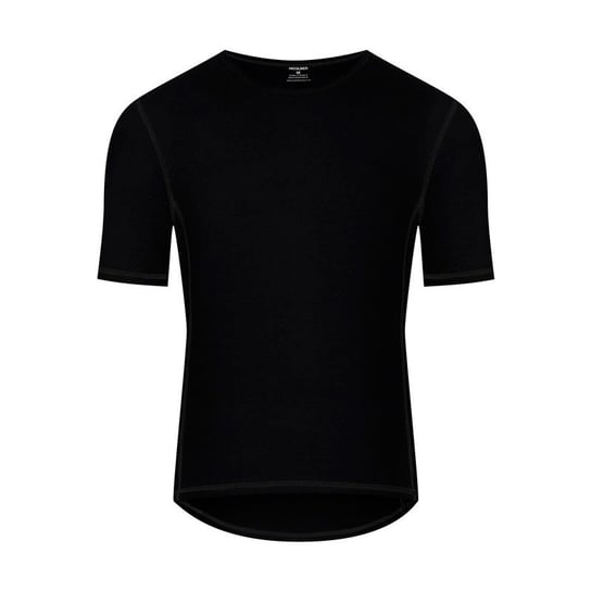 T-shirt męski termiczny Merino Wool czarny, rozmiar L Woolmed