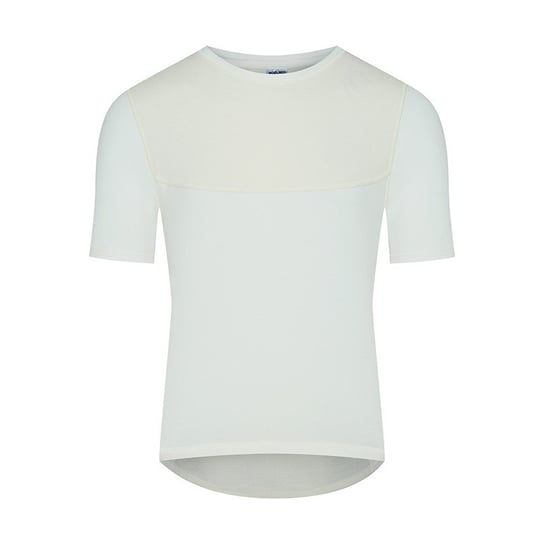 T-shirt męski termiczny Merino Wool kremowo-beżowy, rozmiar M Woolmed