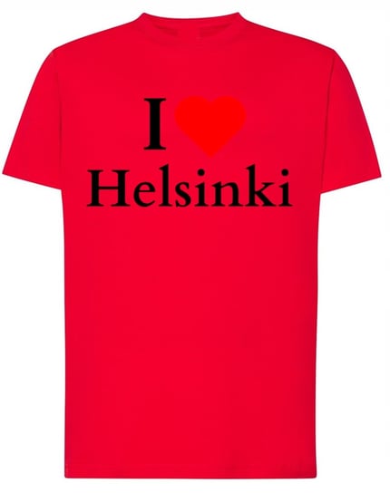 T-Shirt męskiI Love Helsinki Finlandia Skandynawia Upominek r.M Inna marka