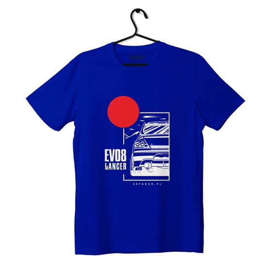 T-shirt Mitsubishi Lancer EVO8 JDM niebieska-L ProducentTymczasowy