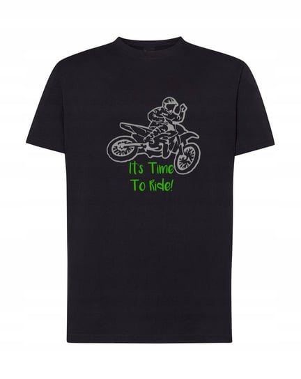 T-Shirt nadruk motocross Its time to ride Rozm.XXL Inna marka