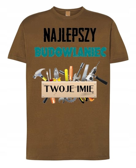 T-Shirt Najlepszy Budowlaniec Imię L Inna marka