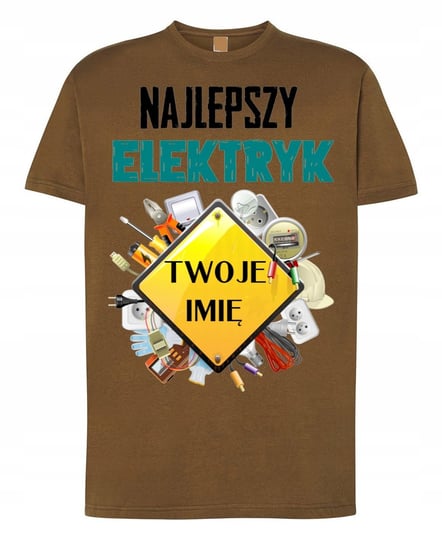 T-Shirt Najlepszy Elektryk Twoje Imię XXL Inna marka