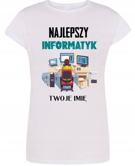 T-Shirt Najlepszy Informatyk Imię L Inna marka