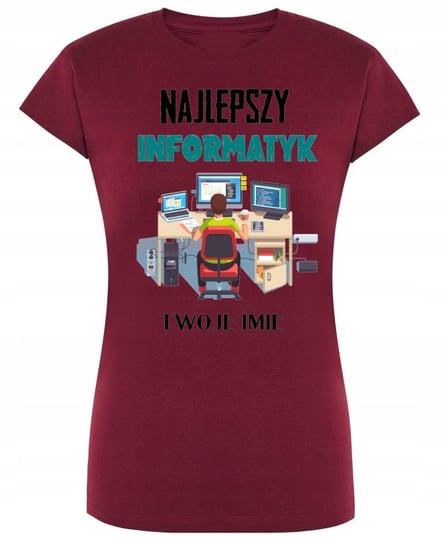 T-Shirt Najlepszy Informatyk Imię S Inna marka