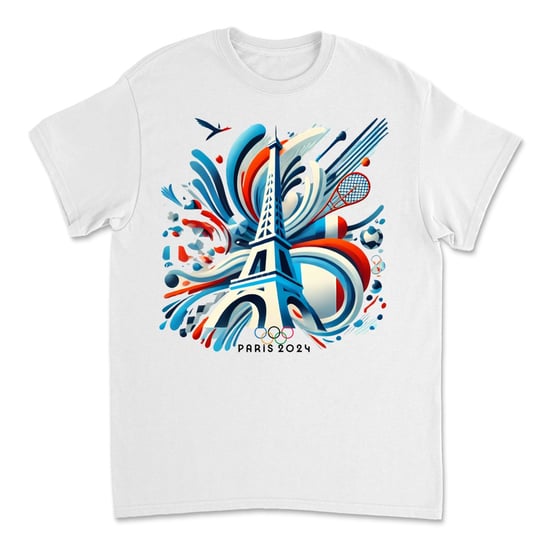 T-shirt Olimpiada Paryż 2024 - Limitowana Edycja Igrzysk Olimpijskich Kolor: Biały Rozmiar: XXL slavmod