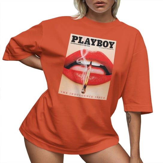 T-SHIRT OVERSIZE LU��NA KOSZULKA AESTHETIC PLAYBOY USTA XL SUKIENKA JAKO���� PolskaKoszulka