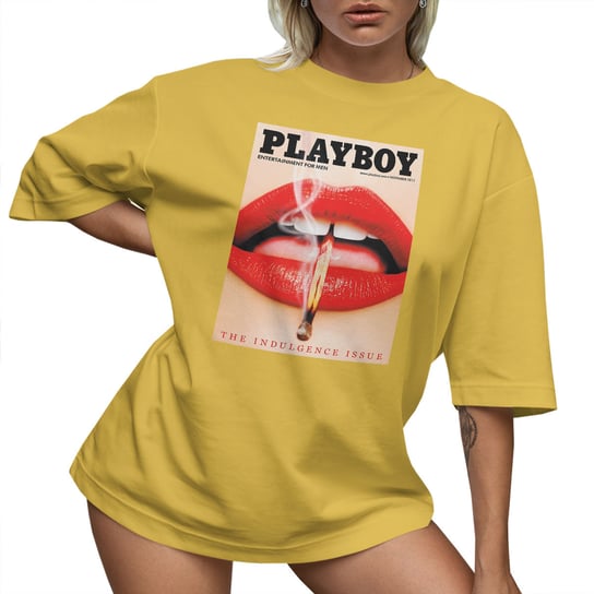 T-SHIRT OVERSIZE LU��NA KOSZULKA AESTHETIC PLAYBOY USTA XXL SUKIENKA JAKO���� PolskaKoszulka