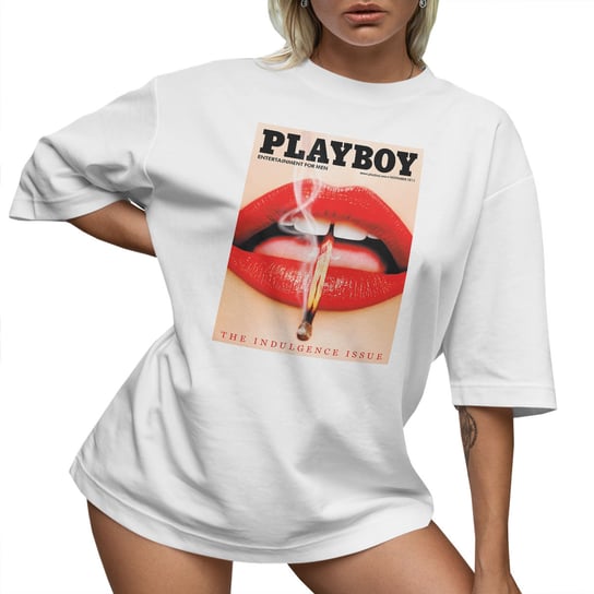 T-SHIRT OVERSIZE LU��NA KOSZULKA AESTHETIC PLAYBOY USTA XXL SUKIENKA JAKO���� PolskaKoszulka