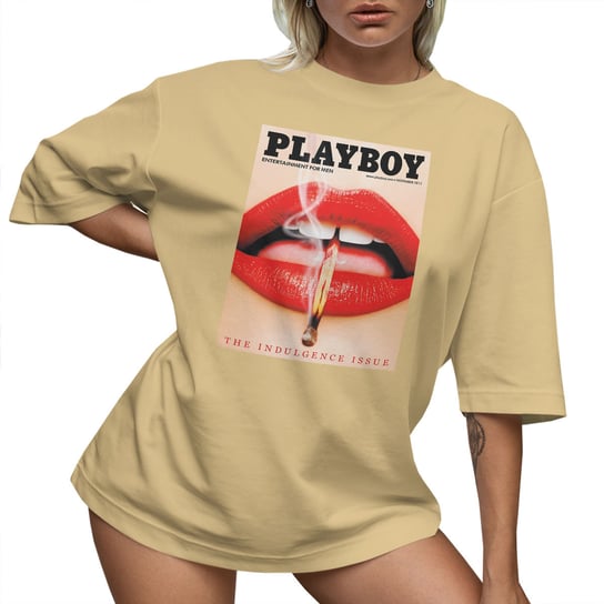 T-SHIRT OVERSIZE LU��NA KOSZULKA AESTHETIC PLAYBOY USTA XXXL SUKIENKA JAKO���� PolskaKoszulka