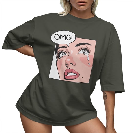 T-SHIRT OVERSIZE LU��NA KOSZULKA OMG M SUKIENKA JAKO���� PolskaKoszulka