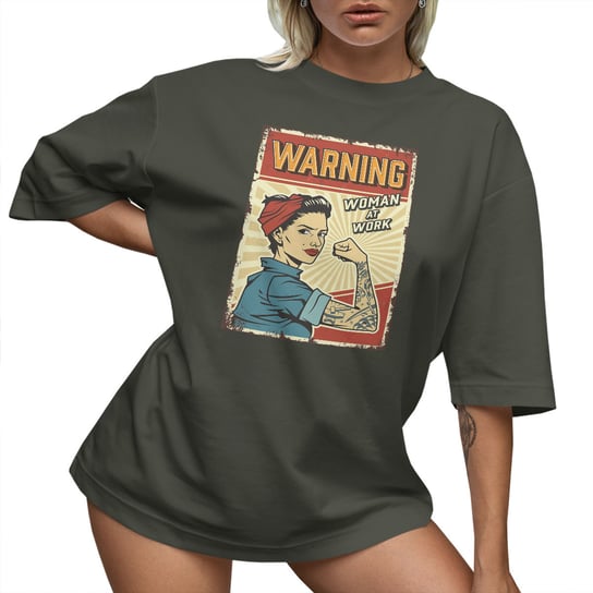 T-SHIRT OVERSIZE LUŹNA KOSZULKA KRÓTKA PIN UP M SUKIENKA JAKOŚĆ PolskaKoszulka