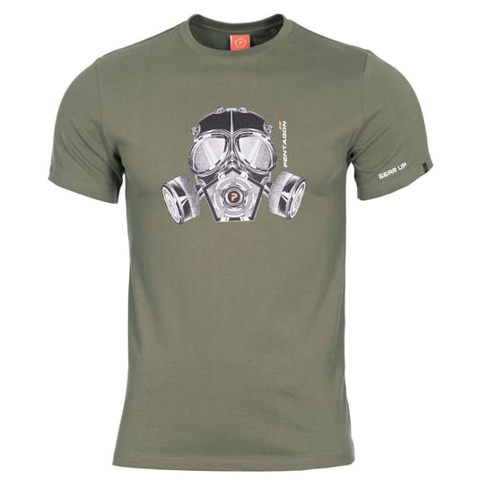 T-shirt Pentagon Ageron Gas Mask, Olive (K09012-GM-06)-S Pentagon