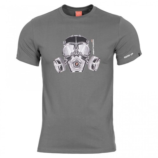 T-shirt Pentagon Ageron Gas Mask, Wolf Grey (K09012-GM-08WG)-XXL Pentagon
