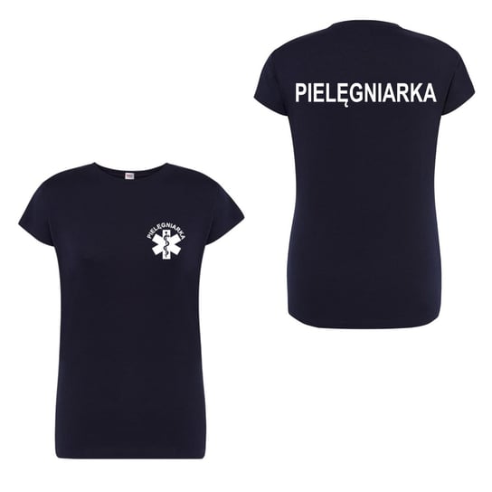 T-shirt - pielegniarka koszulka medyczna damska  granatowa XXL M&C