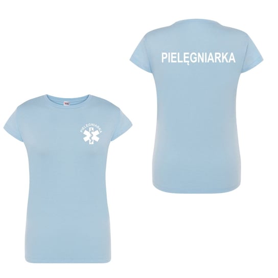 T-shirt - pielegniarka koszulka medyczna damska niebieska M M&C