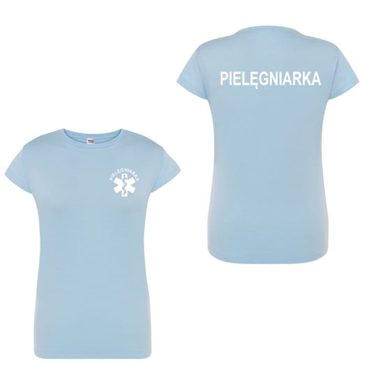 T-shirt - pielegniarka koszulka medyczna damska niebieska XL M&C