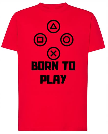 T-Shirt Playstation Born to Play Modny Rozm.XS Inna marka