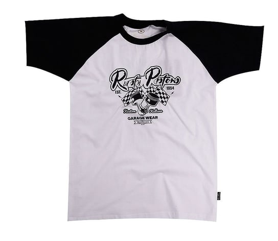 T-shirt Rusty Pistons Trout black/white triko L Rusty Pistons