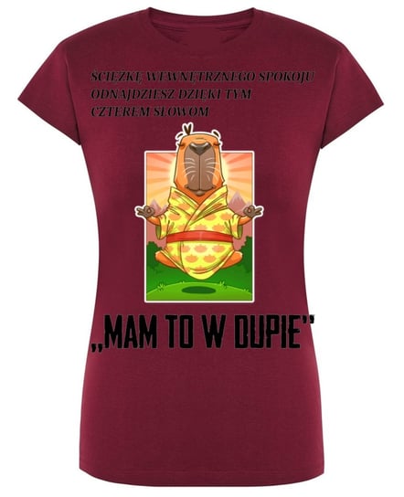 T-Shirt Śmieszny Kapibara Medytacja XL Inna marka