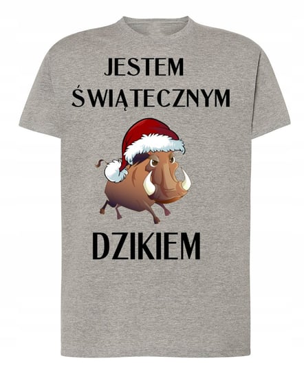 T-Shirt świąteczny nadruk jestem dzikiem R.3XL Inna marka