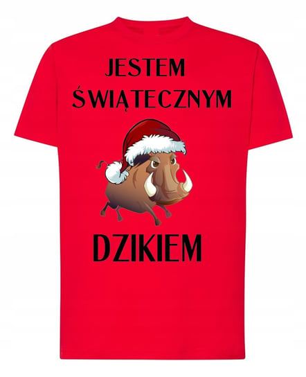 T-Shirt świąteczny nadruk jestem dzikiem R.XXL Inna marka