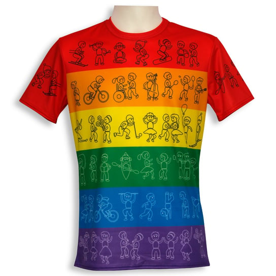 T-shirt tęcza LGBT ikonki koszulka unisex, rozmiar L Sartrix