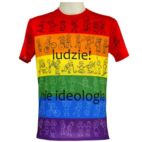 T-shirt tęcza LGBT Ludzie! koszulka unisex rozmiar L Sartrix