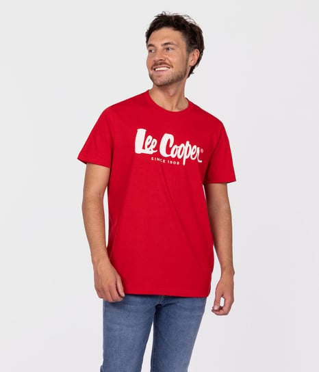 T-shirt z logo HERO7 6005 RED-L Lee Cooper