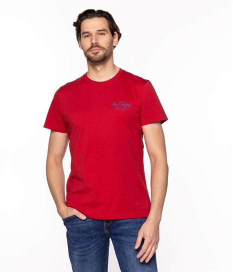 T-shirt z nadrukiem BRAND10 2410 RED-XL Lee Cooper