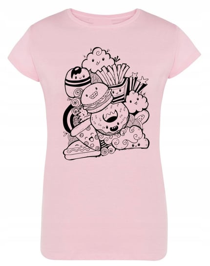 T-Shirt zabawny nadruk JEDZENIE HAPPY FOOD r.L Inna marka