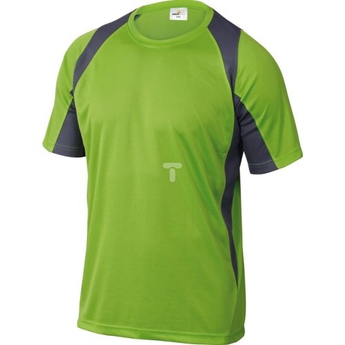 T-Shirt zielono-szary z poliestru (100) 160G szybkoschnący rozmiar M BALIVGTM DELTA PLUS
