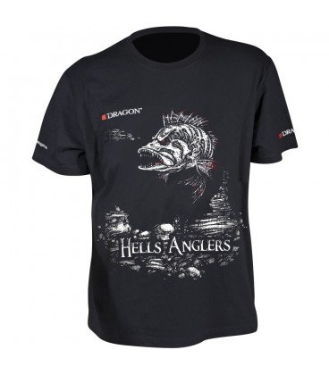 T-Shirty Dragon Hells Anglers Okoń czarne XXL DRAGON