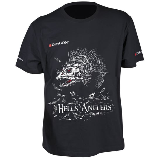 T-Shirty Dragon Hells Anglers Sandacz Czarne S DRAGON