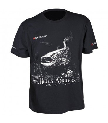 T-Shirty Dragon Hells Anglers Sum czarne S DRAGON