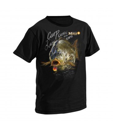 T-Shirty Dragon Mega Baits Karp czarne DRAGON