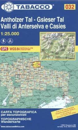 Tabacco Wandern 1 : 25 000 Antholzer Tal - Gsieser Tal Tabacco Editrice, Athesia