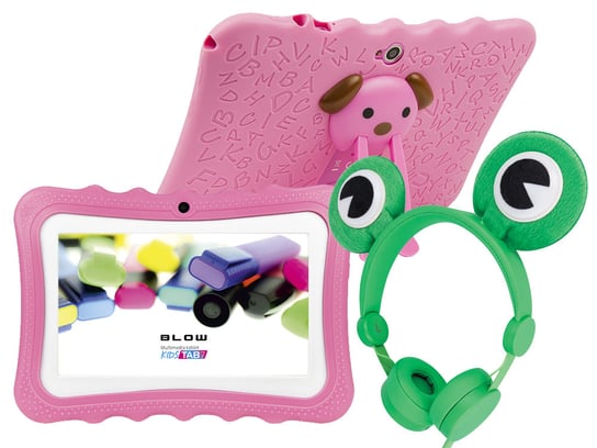 Tablet edukacyjny dla dzieci BLOW KIDSTAB 7 ver. 2020 +gry +słuchawki - różowy Blow