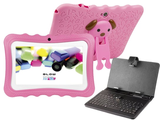 Tablet edukacyjny dla dzieci BLOW KIDSTAB 7 ver. 2020 +gry +zestaw - różowy Blow