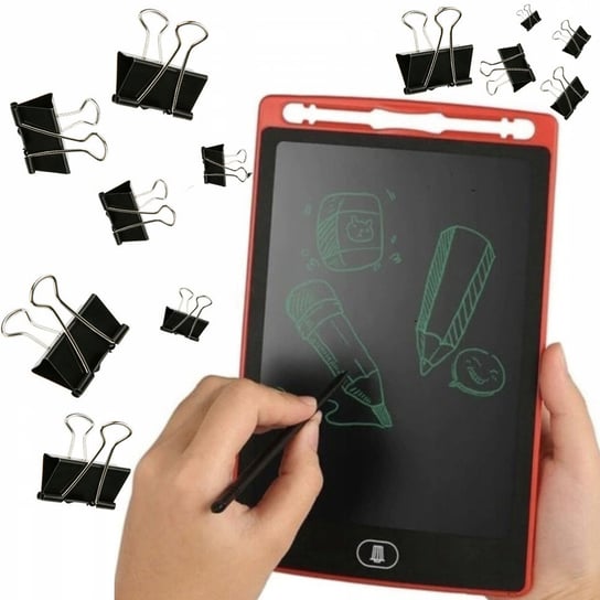 Tablet graficzny dla dzieci z rysikiem, ,,My diary'' + Klipsy do dokumentów 32mm 12szt. Inna marka