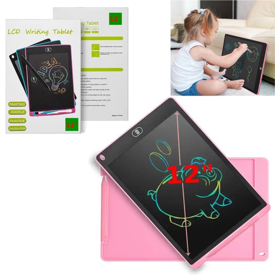 Tablet Graficzny Do Rysowania 12" Różowy Inna marka