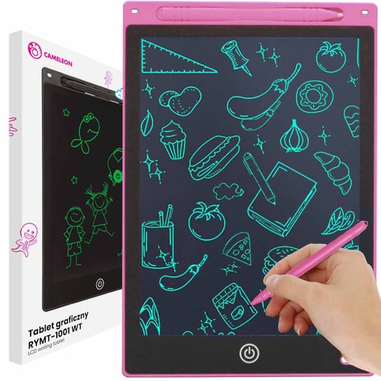 Tablet Graficzny Do Rysowania Dla Dzieci 12" Xxl Różowy Rymt-1001 Wt Pink LOGIT