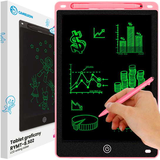 Tablet Graficzny Do Rysowania Znikopis Lcd 10" Różowy Rymt-8.502 Pink LOGIT