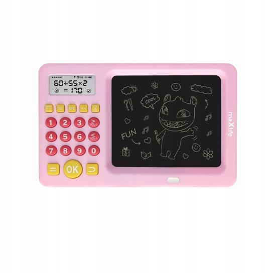 Tablet Graficzny Tablica Do Pisania Z Kalkulatorem Różowy Maxlife