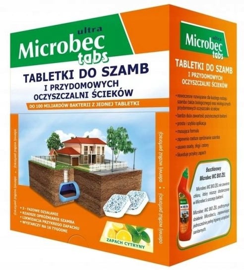 Tabletka do szamb i przydomowych oczyszczalni ścieków MICROBEC Ultra Microbec Tabs, 16 szt. Microbec