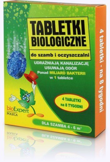 Tabletki biologiczne do szamb i oczyszczalni 4szt. bioArcus