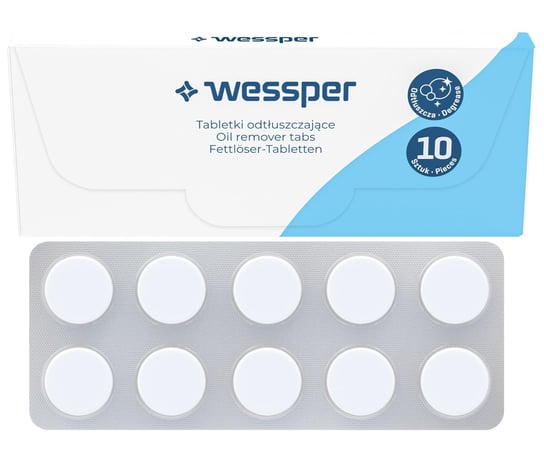 Tabletki do czyszczenia ekspresu i odtłuszczania - 10 x 2g - Wessper Wessper