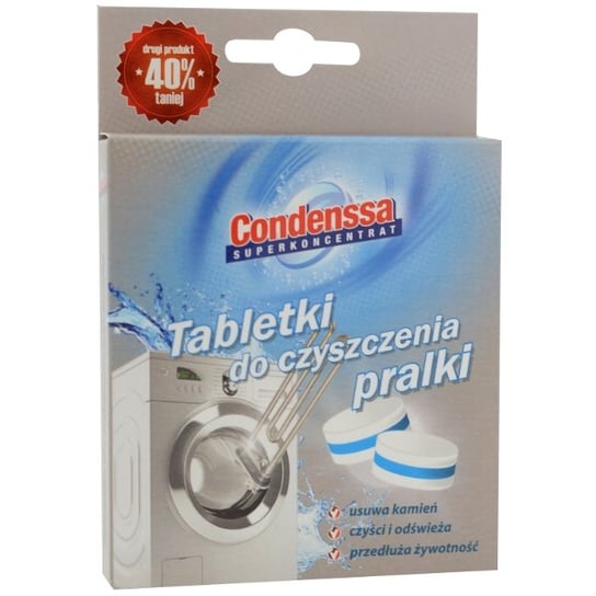 Tabletki do czyszczenia pralek CONDENSSA Duo, 2 szt. Condenssa